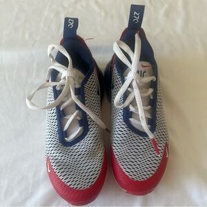 Nike Air Max 270 Kids 11.5C Red White Blue Sneakers